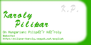 karoly pilipar business card